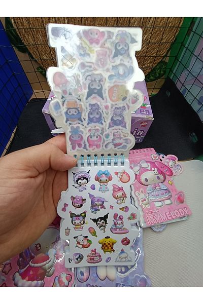 Meyra Accessories ملصق Sanrio Kromi My Melody New Model ودفتر ملاحظات فاخر ومحب