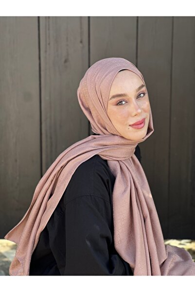 Modakaşmir Şal cu model de trifoi din seria Jacquard mătăsos