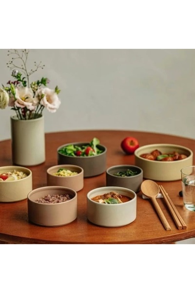 NEOFLAM Fika One Set of 6 Ceramic Storage Containers Ice White