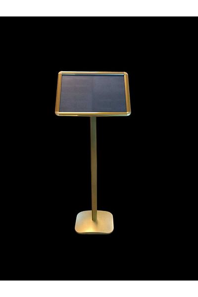 Panda A3 Yellow Color Standing Aluminum Rondo Diversion Menu Board Diversion 30X42X110Cm