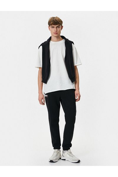 Koton Jogger Sweatpants Slogan imprimat cu șireturi în talie și buzunare