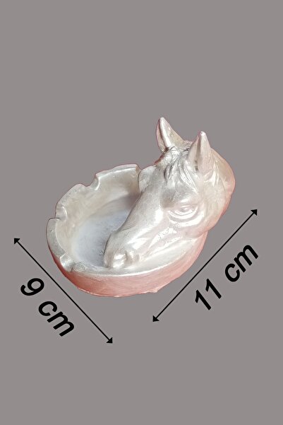 Uğur Böceği Ticaret Decorative Ashtray Object - Horse Head Design