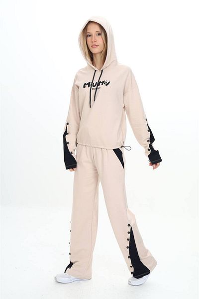 Jannock Κοριτσίστικη 100% βαμβακερή κουκούλα Oversize μακρυμάνικη φόρμα
