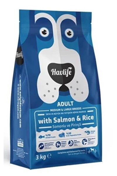 Kittylife Orta ve Büyük Irk Somonlu Yetişkin Köpek Maması 3 Kg