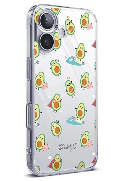3GEN CASE İphone 16 Uyumlu Desenli Şeffaf Silikon Kılıf (Kamera Korumalı)