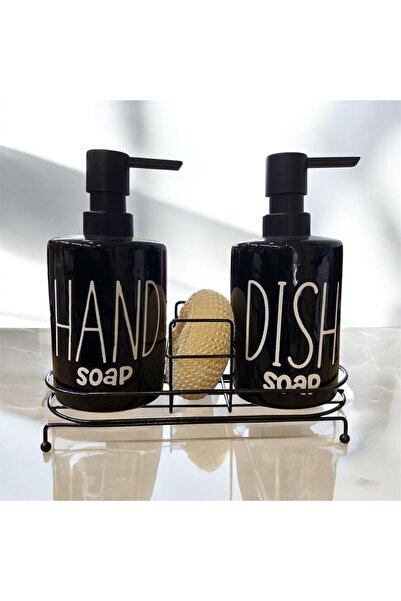 Consensus Home 2'li 500 Ml Fenomen Metal Stantlı Süngerli Pinterest Sıvı Sabu...