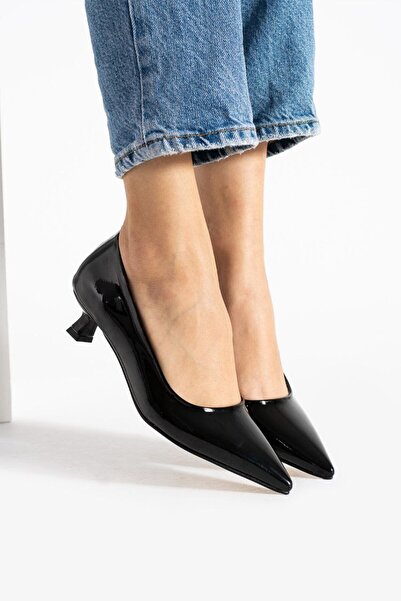 Genel Markalar kadın rugan topuklu ayakkabı stiletto  [3] cm