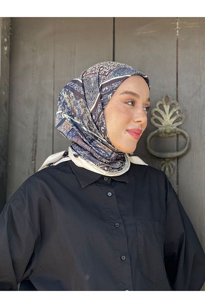 Modakaşmir Borealis Pattern Twill Scarf