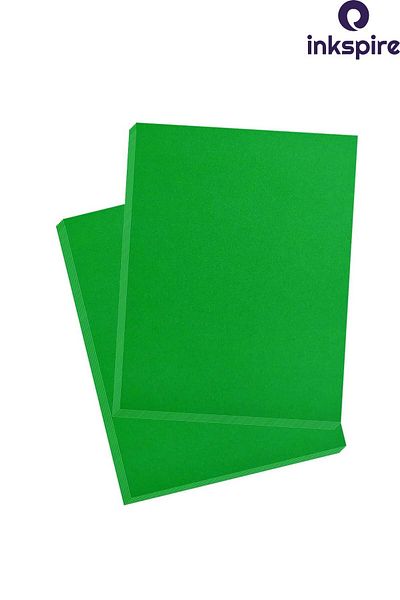 inkspire 20 Pieces of A4 Craft Paper - White on One Side, Coated Paper, 1 Pack