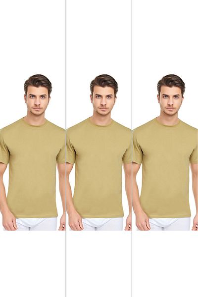 CENNETOĞLU Men's Slim Fit Crew Neck Undershirt 3 Pack