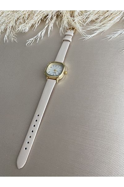QUARTZ Retro Minimal Vintage Leather Cord Women's Wristwatch