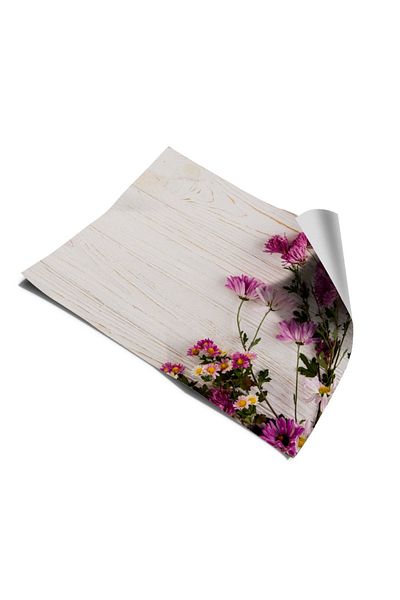 Bigaimaj Capac adeziv cu model de flori din folie pentru frigider și mașină de spălat vase
