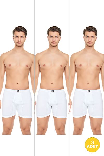 CNT Chiloți bărbați din bumbac pieptănat, cu picior lung, lycra, pachet de 3