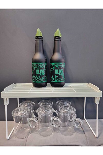 Lider MAGNESİA Γκρι Πλαστικό Ράφι 30cm x 14,5cm Πτυσσόμενο Οργανωτή Ντουλάπας