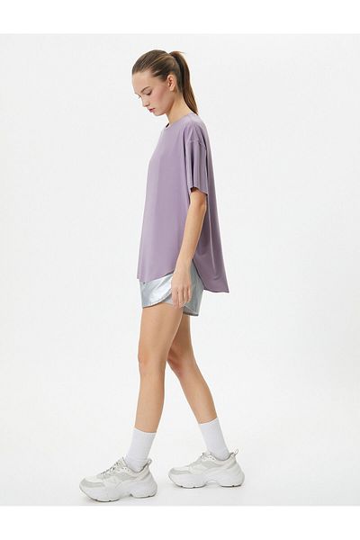 Koton Tricou sport, cu mâneci scurte, cu decolteu rotund