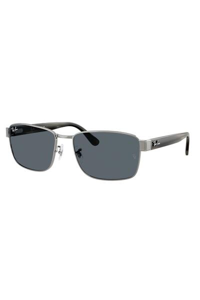 Ray-Ban RAY BAN Unisex SQUARE Sun- RB 3750 - lense size:59mm - GUNMETAL