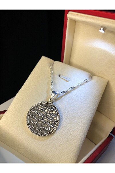 GWOMA Kadın Gümüş Kolye - Nazar Duası Ve Kıtmir Çift Taraflı • Işıklı Kutuda • Sevgiliye • Eşe • Kolye