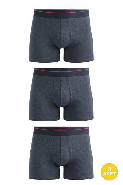 CENNETOĞLU Ανδρικά Lycra Cotton Boxers 3 Pack με Ειδική Υγιεινή Συσκευασία