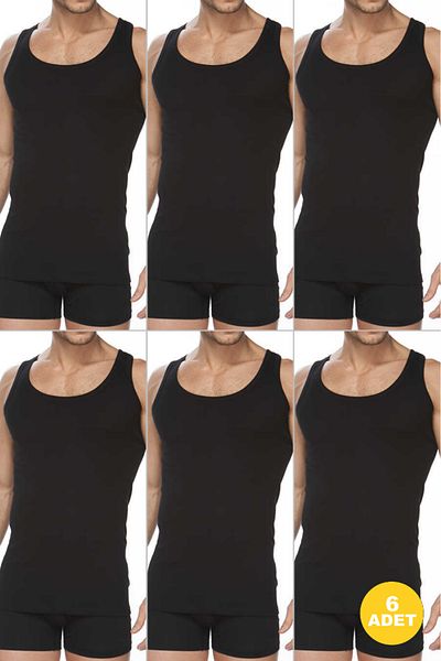 CNT Men's Premium Cotton Classic Rib Tank Top 6 Pack