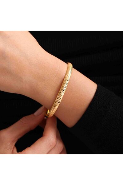 Sembol Gold Altın Hediyelik Bilezik Desenli