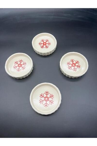 M'art Home Handmade Winter Time 4-Piece Snack Sauce Bowl
