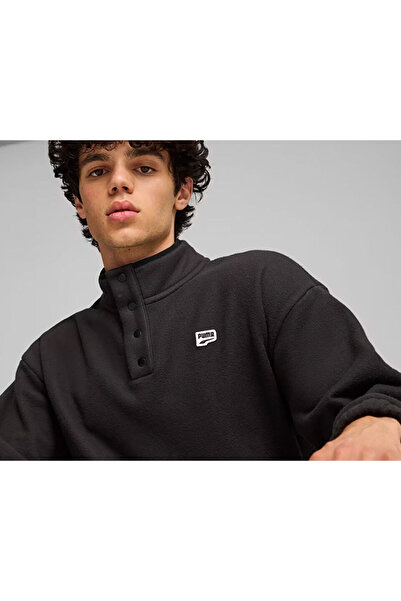 Puma Ανδρικά φούτερ Polarfleece Crew - Downtown 62675301   Μαύρος