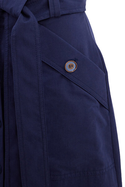 Aker Düğmeli Gabardin Spor Etek