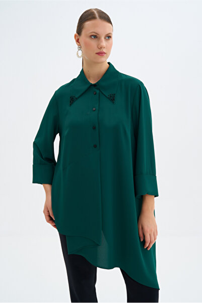 Aker Tunic with Embroidery Detail on the Collar