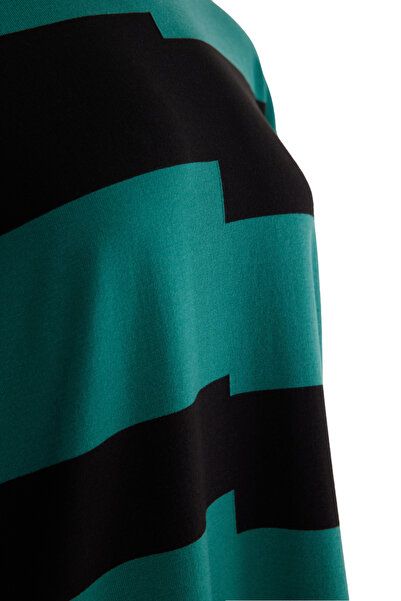 Aker Kalın Çizgili Triko Tunik