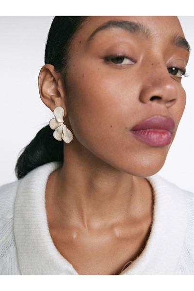 PARFOİS Kristalli Çiçek Küpe