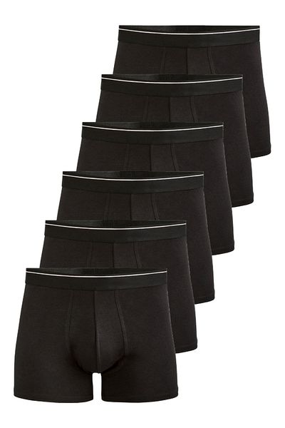 CENNETOĞLU Ανδρικά Lycra Cotton Boxers 6 Pack με Ειδική Υγιεινή Συσκευασία
