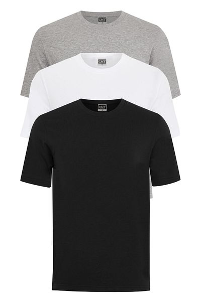 CNT Men's Crew Neck Half Sleeve Undershirt 3 Pack