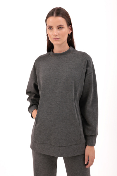 Aker Bisiklet Yaka Örme Bluz