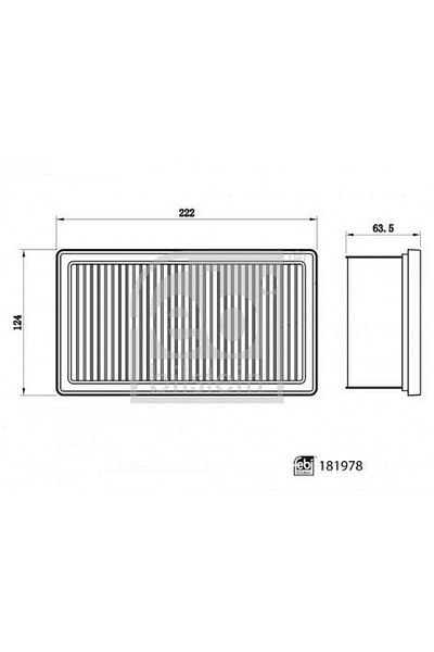 FEBİ Air Filter Dacia Duster Ii 19 1.0 Tce H4D Gnzrz