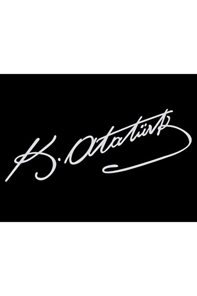 Atatürk İmzası Sticker 30 x 9 cm