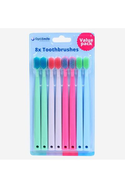 Bi Dünya Store Curaprox Model Toothbrush, 8-Piece Toothbrush, Color Toothbrush, Toothbrush Set