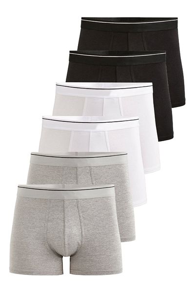 CENNETOĞLU Ανδρικά Lycra Cotton Boxers 6 Pack με Ειδική Υγιεινή Συσκευασία