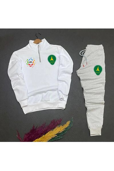 Pisa Art Al Khaleej Special Design Sweat and Sweatpants - Set with Half Zipper