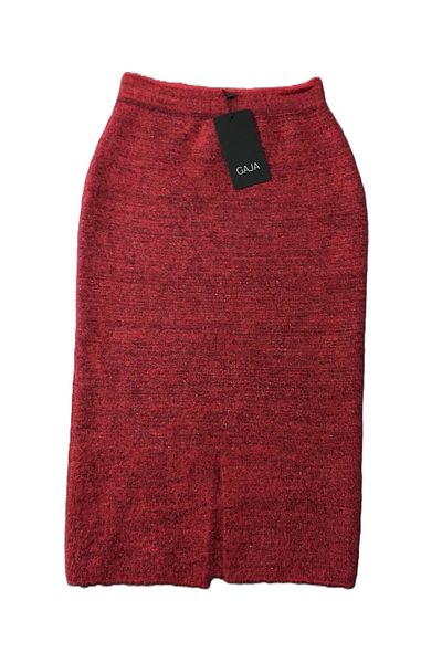 GAJA Bearded Knitwear Front Slit Skirt Gj4601