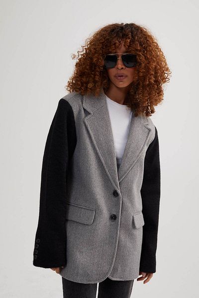 Perryes Jachetă Blazer Damă Harrow Antracit / negru