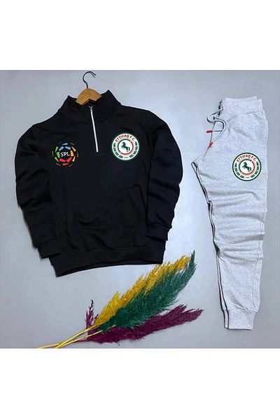 Pisa Art Al Alliance Half Zip Sweat & Sweatpants Special Design Bottom-Top Suit