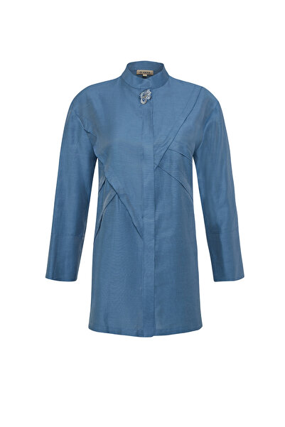 Aker Dikiş Detaylı Hakim Yaka Tunik