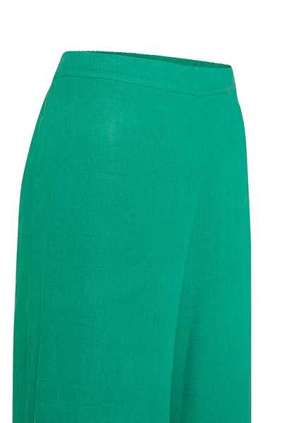 Aker Arka Bel Lastikli Keten Pantolon