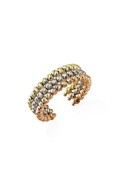 Sembol Gold İtaly Dorika Altın Yüzükler 14k Gold 3 Renk