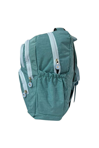 ROSSO Monkey Keychain - High School and Junior High School Unisex Backpack, Crinkle Lux Fabric, Waterproof