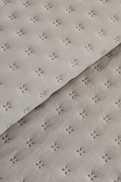 Karaca Home Breeze Soft Çift Kişilik Yatak Örtüsü Gri