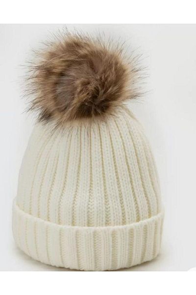 BEBEĞİME ÇORAP Single Pompom Knitwear Beret -Children's Beret