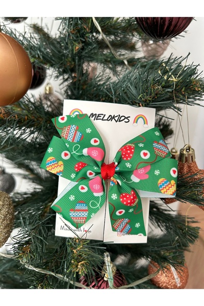 MeloKids قفازات الشتاء تحت عنوان نمط الشريط مشبك عيد الميلاد