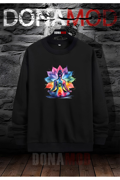 donamod أسود طاقم الرقبة اليوغا التأمل شقرا الصحوة التأمل النجمي السفر الروح بيلاتيس البلوز