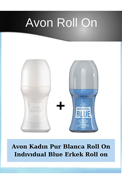 AVON Pur Blanca Kadın Individual Blue Erkek Roll On 50 Ml